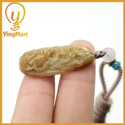 Yingmart Natural Jade Giraffe Genuine Jadeite Real Jade Grade A Type A Hand Craving