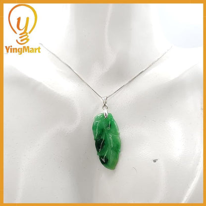 NATURAL Jade Leaf Genuine Jadeite Real Jade Grade A Type A Hand Craving