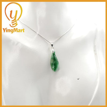 Natural Grade A Jadeite Chinese Ruyi Pendant, Lucky Pendant, Jade Necklace Pendant, Jewerly Supplies