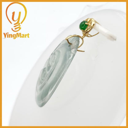 Natural Grade A Jadeite Chinese Ruyi Pendant, Lucky Pendant, Jade Necklace Pendant, Jewerly Supplies