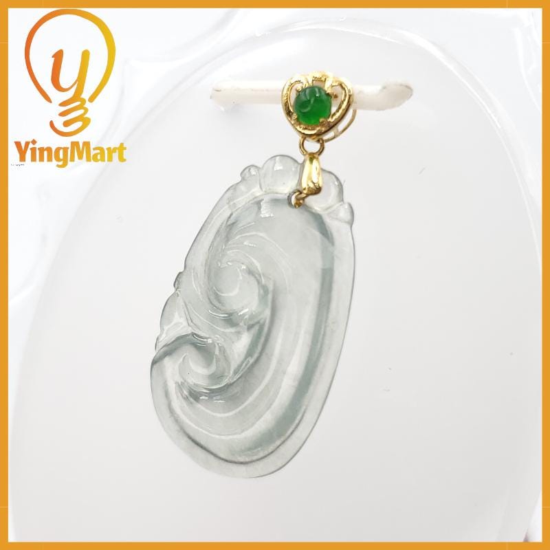 Natural Grade A Jadeite Chinese Ruyi Pendant, Lucky Pendant, Jade Necklace Pendant, Jewerly Supplies