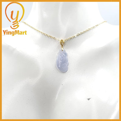 Natural Grade A Jadeite Chinese Ruyi Pendant, Lucky Pendant, Jade Necklace Pendant, Jewerly Supplies,