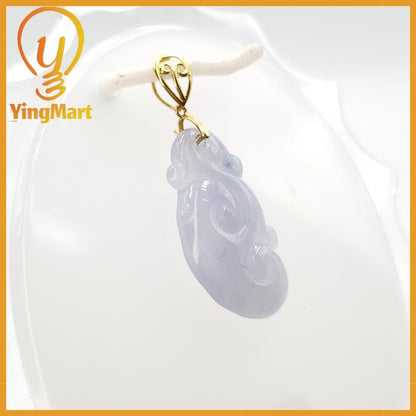 Natural Grade A Jadeite Chinese Ruyi Pendant, Lucky Pendant, Jade Necklace Pendant, Jewerly Supplies,