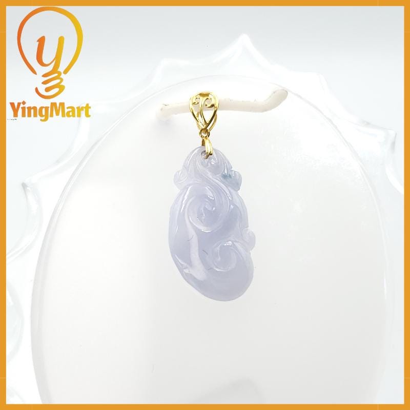 Natural Grade A Jadeite Chinese Ruyi Pendant, Lucky Pendant, Jade Necklace Pendant, Jewerly Supplies,