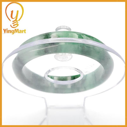 YingCollection 53mm PNJ258393 Certified Natural Color Green White To Dark Green, Grey White Jadeite Jade Bangle Bracelet, Real Gemstone