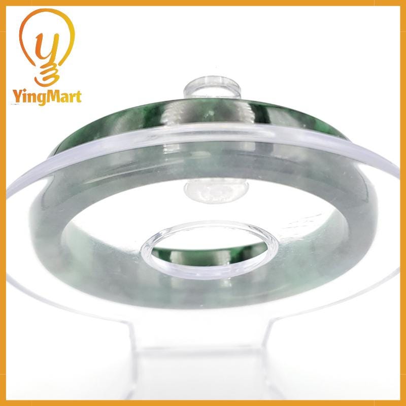 YingCollection 52mm PNJ258395 Certified Natural Color Green White To Dark Green, Grey White Jadeite Jade Bangle Bracelet, Real Gemstone