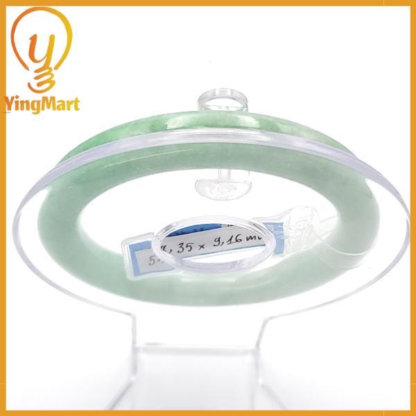 Jade Bangle 54mm PNJ250118 Certified | Yingmart Natural Color Green White To Green Jadeite Jade Bracelet for Women, Men, Grandma, Sister