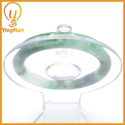 YingCollection 53mm PNJ258381 Certified Natural Color Green White To Dark Green, Grey White Jadeite Jade Bangle Bracelet, Real Gemstone