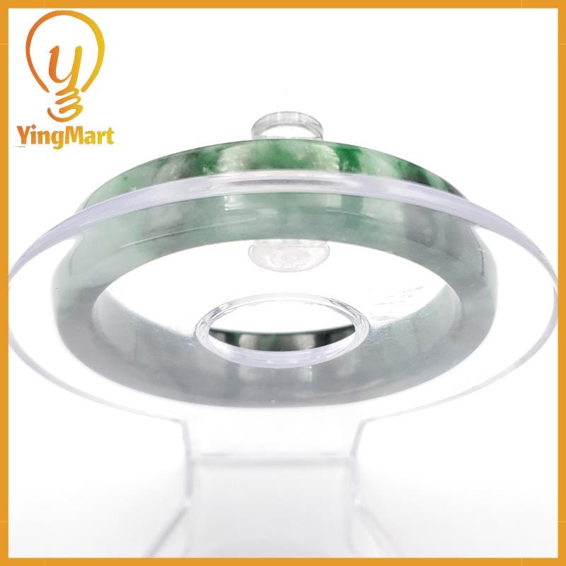 YingCollection 54mm PNJ258400 Certified Natural Color Green White To Dark Green, Grey White Jadeite Jade Bangle Bracelet, Real Gemstone