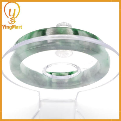 YingCollection 54mm PNJ258406 Certified Natural Color Green White To Dark Green, Grey White Jadeite Jade Bangle Bracelet, Real Gemstone