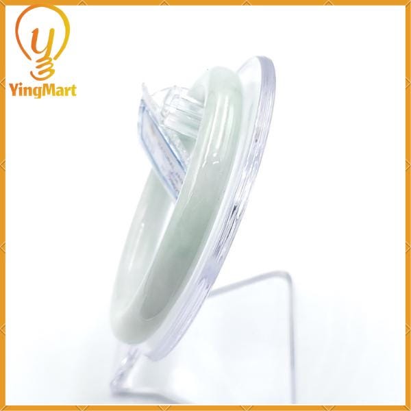 YingCollection 56mm PNJ200293 Certified Natural Color Green White To Green, Grey White Jadeite Jade Bangle Bracelet, Real Gemstone