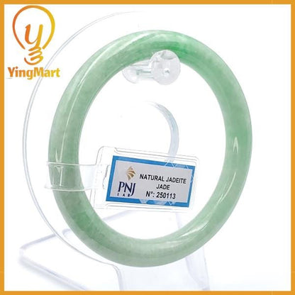 Jade Bangle 56mm PNJ250113 Certified | Yingmart Natural Color Green Jade Jadeite Bracelet Elegance for Women, Men, Grandmother, Sister
