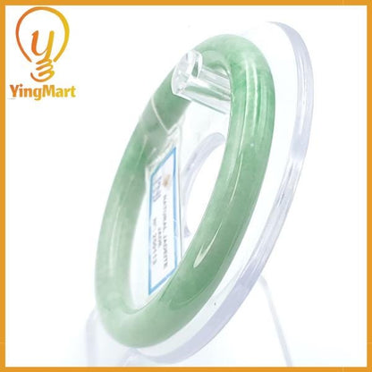 Jade Bangle 56mm PNJ250113 Certified | Yingmart Natural Color Green Jade Jadeite Bracelet Elegance for Women, Men, Grandmother, Sister