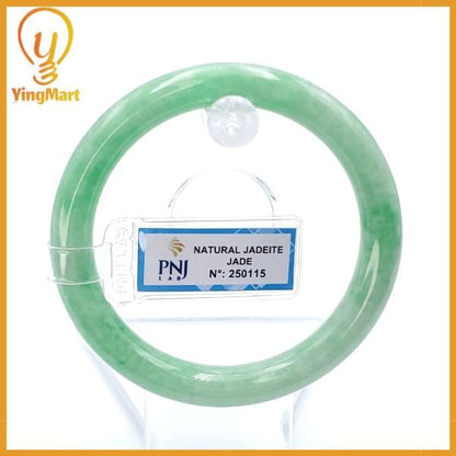Jade Bangle 56mm PNJ250115 Certified | Yingmart Natural Color Green Jade Jadeite Bracelet Elegance for Women, Men, Grandmother, Sister