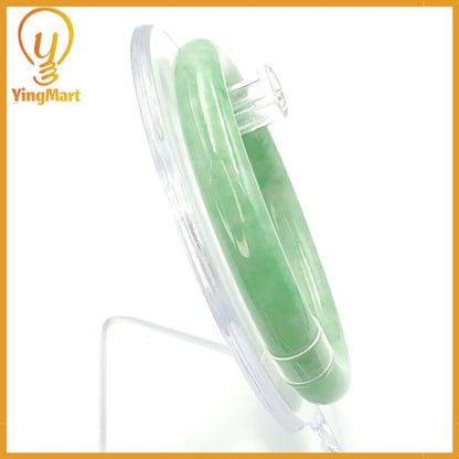 Jade Bangle 56mm PNJ250115 Certified | Yingmart Natural Color Green Jade Jadeite Bracelet Elegance for Women, Men, Grandmother, Sister
