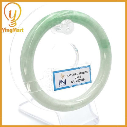 Jade Bangle 56mm PNJ250915 Certified | Yingmart Natural Color Green Jade Jadeite Bracelet Elegance for Women, Men, Grandmother, Sister