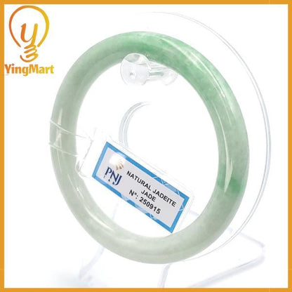 Jade Bangle 56mm PNJ250915 Certified | Yingmart Natural Color Green Jade Jadeite Bracelet Elegance for Women, Men, Grandmother, Sister