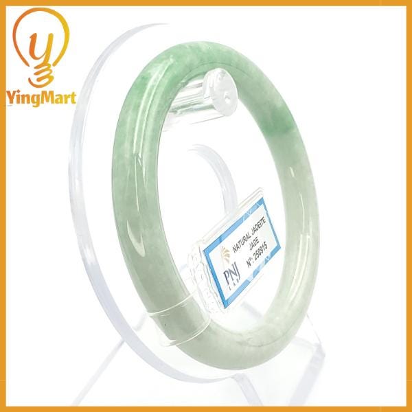 Jade Bangle 56mm PNJ250915 Certified | Yingmart Natural Color Green Jade Jadeite Bracelet Elegance for Women, Men, Grandmother, Sister