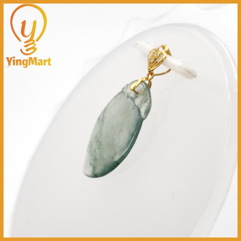 Natural Grade A Jadeite Chinese Ruyi Pendant, Lucky Pendant, Jade Necklace Pendant, Jewerly Supplies