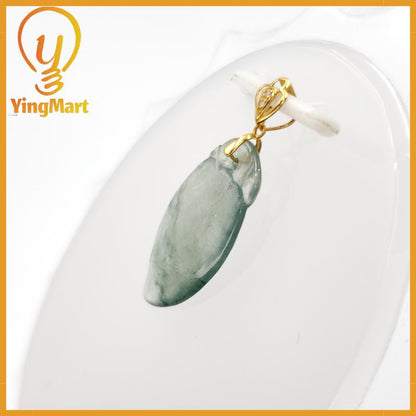 Natural Grade A Jadeite Chinese Ruyi Pendant, Lucky Pendant, Jade Necklace Pendant, Jewerly Supplies