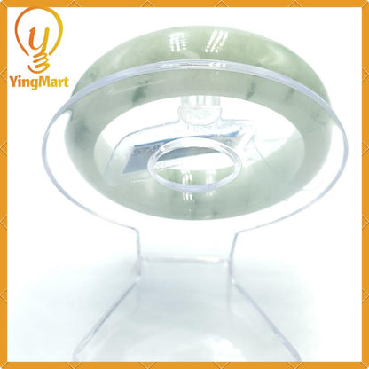 YingCollection 57mm PNJ216974 Certified Natural Color Green White, Greyish Green, Grey White  Jadeite Jade Bangle Bracelet, Real Gemstone