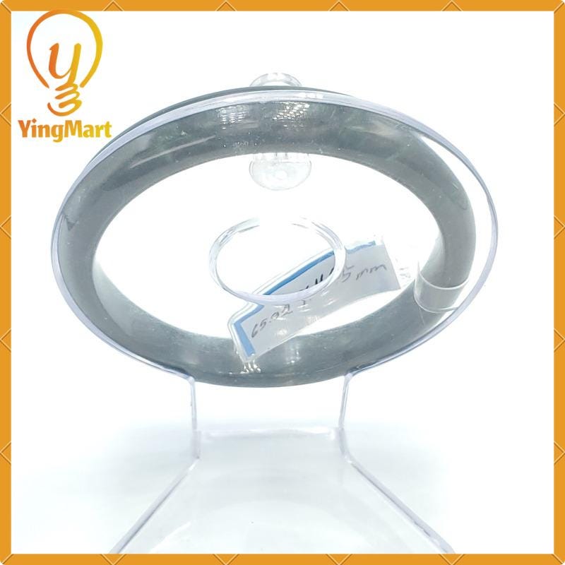 YingCollection 65mm PNJ220818 Certified Natural Color Light To Dark Green, Grey White, Black Jadeite Jade Bangle Bracelet, Real Gemstone
