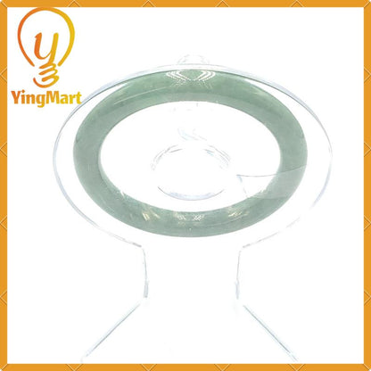 Jade Bangle 53mm PNJ169555 Certified | Yingmart Natural Color Greyish Green to Green Jadeite Bracelet for Men, Women, Grandmother, Sister