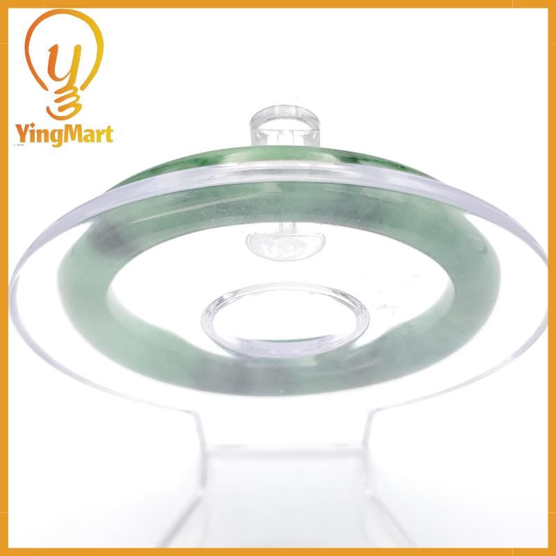 YingCollection 52mm PNJ258384 Certified Natural Color Light To Medium Green, Grey, Black Jadeite Jade Bangle Bracelet, Real Gemstone