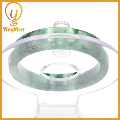 YingCollection 52mm PNJ258405 Certified Natural Color Green White To Dark Green, Grey White Jadeite Jade Bangle Bracelet, Real Gemstone