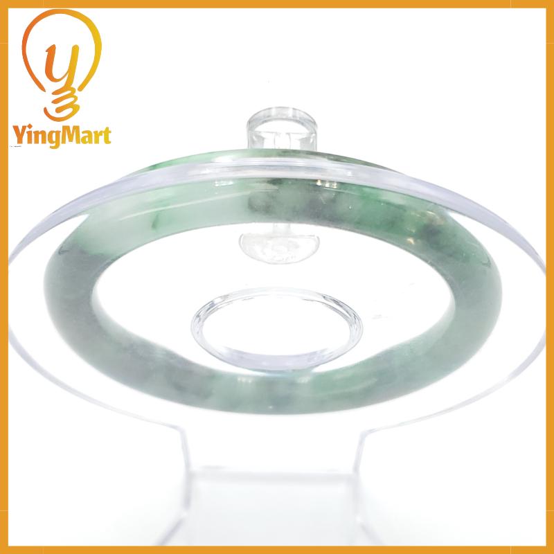 YingCollection 53mm PNJ258382 Certified Natural Color Green White To Dark Green, Grey White Jadeite Jade Bangle Bracelet, Real Gemstone