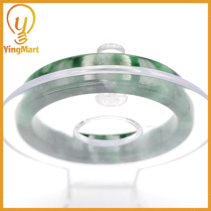 YingCollection 54mm PNJ258404 Certified Natural Color Green White To Dark Green, Grey White Jadeite Jade Bangle Bracelet, Real Gemstone