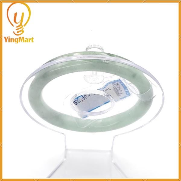 Jade Bangle 56mm PNJ216970 Certified | Yingmart Natural Color Light Green, Greyish Green, Grey Jadeite for Men, Women, Grandma, Sister