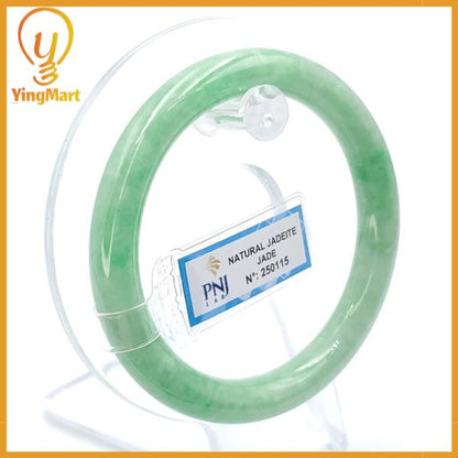Jade Bangle 56mm PNJ250115 Certified | Yingmart Natural Color Green Jade Jadeite Bracelet Elegance for Women, Men, Grandmother, Sister