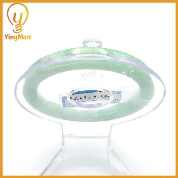 Jade Bangle 56mm PNJ250115 Certified | Yingmart Natural Color Green Jade Jadeite Bracelet Elegance for Women, Men, Grandmother, Sister