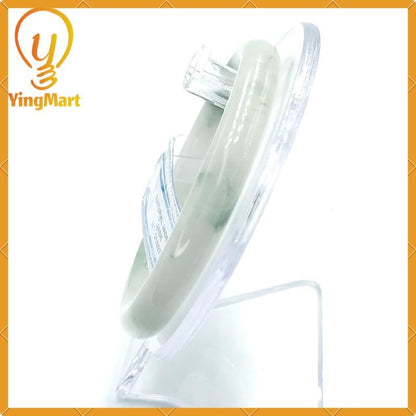 YingCollection 57mm PNJ216972 Certified Natural Color Green White To Green, Grey White, Black  Jadeite Jade Bangle Bracelet, Real Gemstone