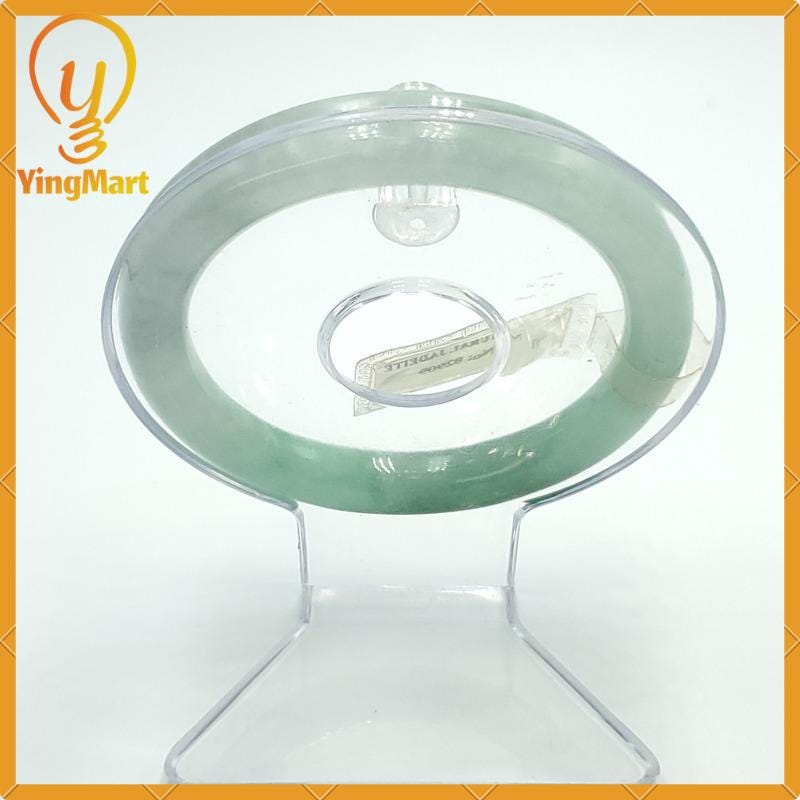 YingCollection 59mm PNJ82909 Certified Natural Color Green White To Light Green, Black Jadeite Jade Bangle Bracelet, Real Gemstone