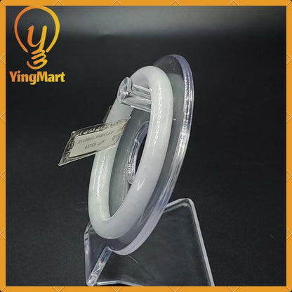 Jade Bangle 54mm PNJ43714 Certified Jade Bracelet | Yingmart Natural Color Grey-White Jade Jadeite Bracelet for Women, Men, Grandma, Sister