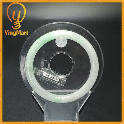 Jade Bangle 54mm SJC Certified Bracelet | Yingmart – Natural Color Grey Slight Green Jadeite Jewelry for Women, Men, Grandma, Sister