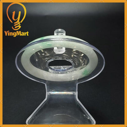 YingCollection 55mm SJC45248 Certified Natural Color Greyish Very Slightly Green Jadeite Jade Bangle Bracelet, Real Gemstone