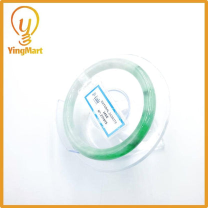 Certified 54mm PNJ277675 Real Jade Bangle Natural Color Green White To Green, Grey White, Grey Jadeite Bracelet for Men,Women,Grandma,Sister