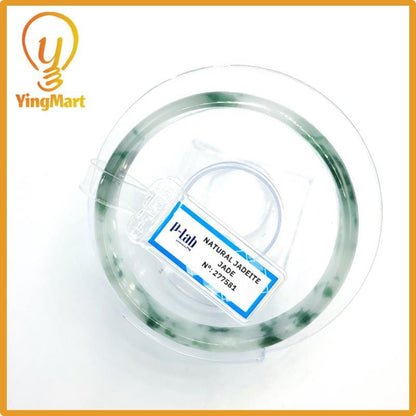 Certified 59mm PNJ277581 Real Jade Bangle Natural Color Green White to Greyish Green Grey White Jadeite Bracelet for Women,Grandma,Sister