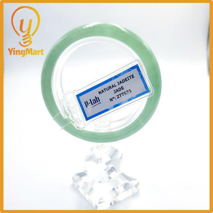 Certified 48mm Natural Color Jadeite Bangle PNJ277571 | Green Jade Bangle Bracelet for Men, Women – Grandma Bracelet, Bracelet for Sister