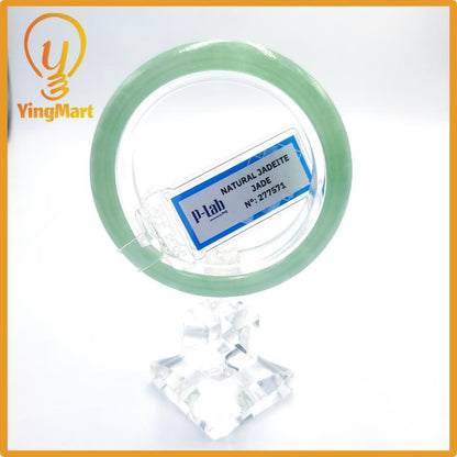 Certified 48mm Natural Color Jadeite Bangle PNJ277571 | Green Jade Bangle Bracelet for Men, Women – Grandma Bracelet, Bracelet for Sister