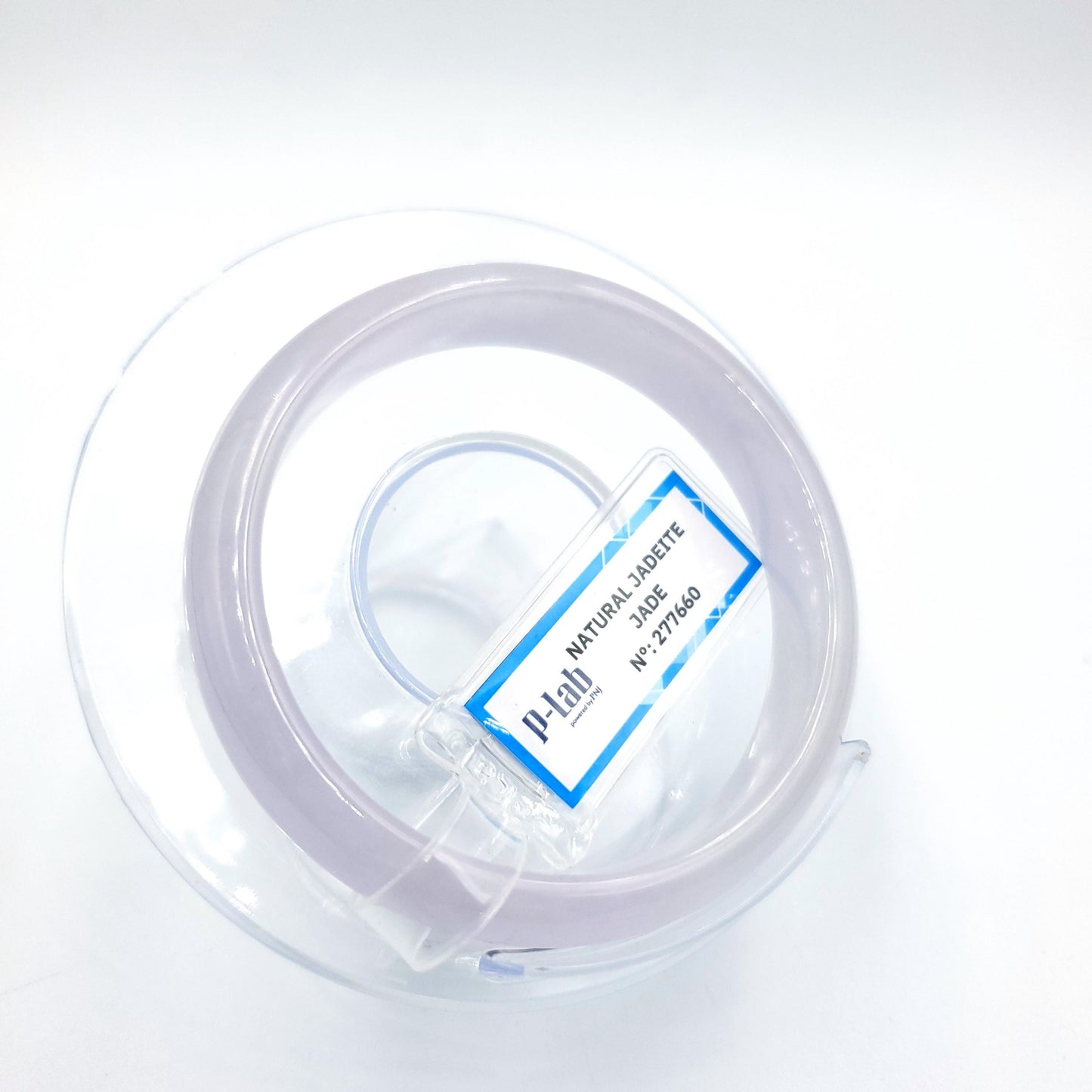 Certified 51mm PNJ277660 Real Jadeite Jade Bangle Natural Color White & Purplish White Jade Bracelet for Men, Women, Grandma,Sister