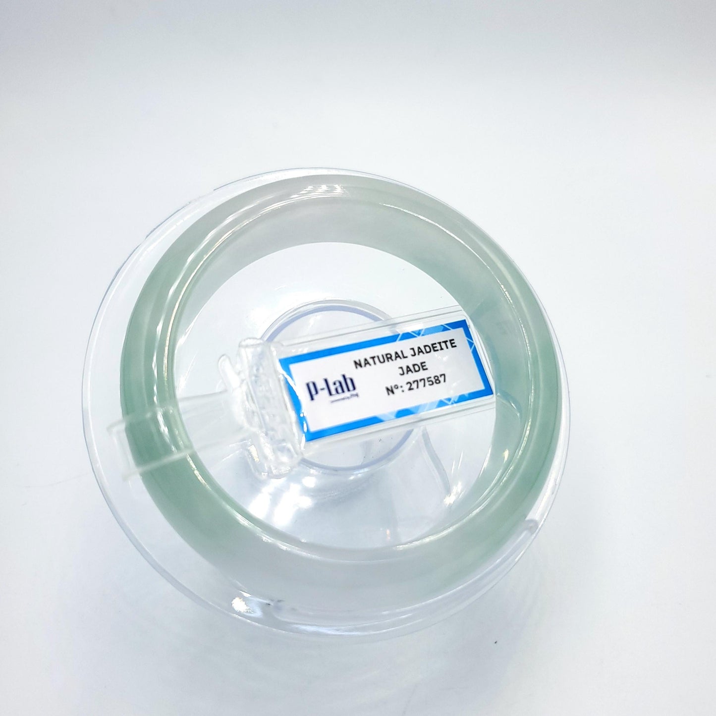 Certified 51mm PNJ277587 Real Jade Bangle | Natural Color Green-White to Green, Grey White Jadeite Bracelet for Men, Women, Grandma, Sister