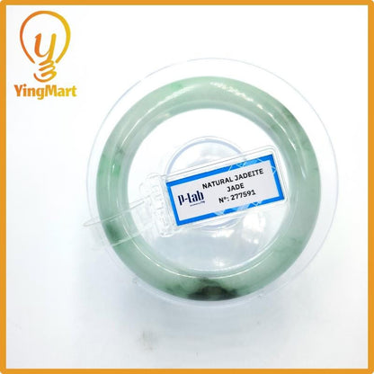 Natural Color Jade Bangle 50mm PNJ277591 | Green White to Greyish Green, Grey, Brown Jade Bracelet for Men, Women, Grandma – Mothers day