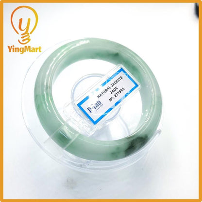 Natural Color Jade Bangle 50mm PNJ277591 | Green White to Greyish Green, Grey, Brown Jade Bracelet for Men, Women, Grandma – Mothers day