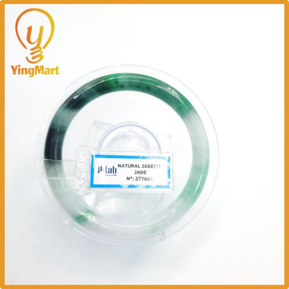 Certified 55mm PNJ277663 Real Jade Bangle Natural Color Green White To Green, Grey White, Grey, Black Jadeite Bracelet for Men,Women Grandma