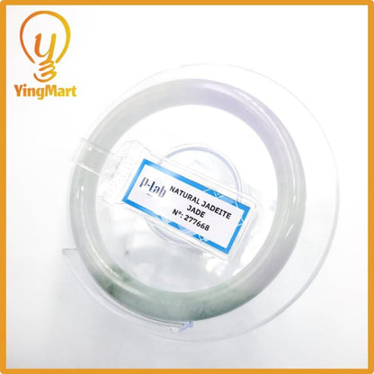 Certified 52mm PNJ277668 Jade Bangle | Natural Color White To Light Green, Purplish White,Grey Jadeite Bracelet for Men,Women,Grandma