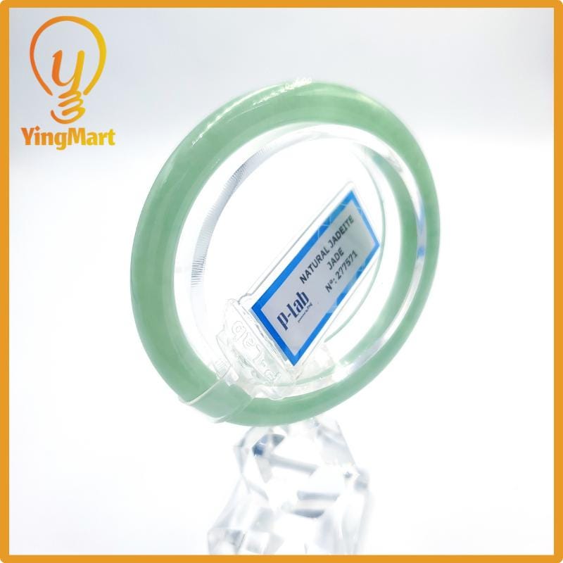 Certified 48mm Natural Color Jadeite Bangle PNJ277571 | Green Jade Bangle Bracelet for Men, Women – Grandma Bracelet, Bracelet for Sister